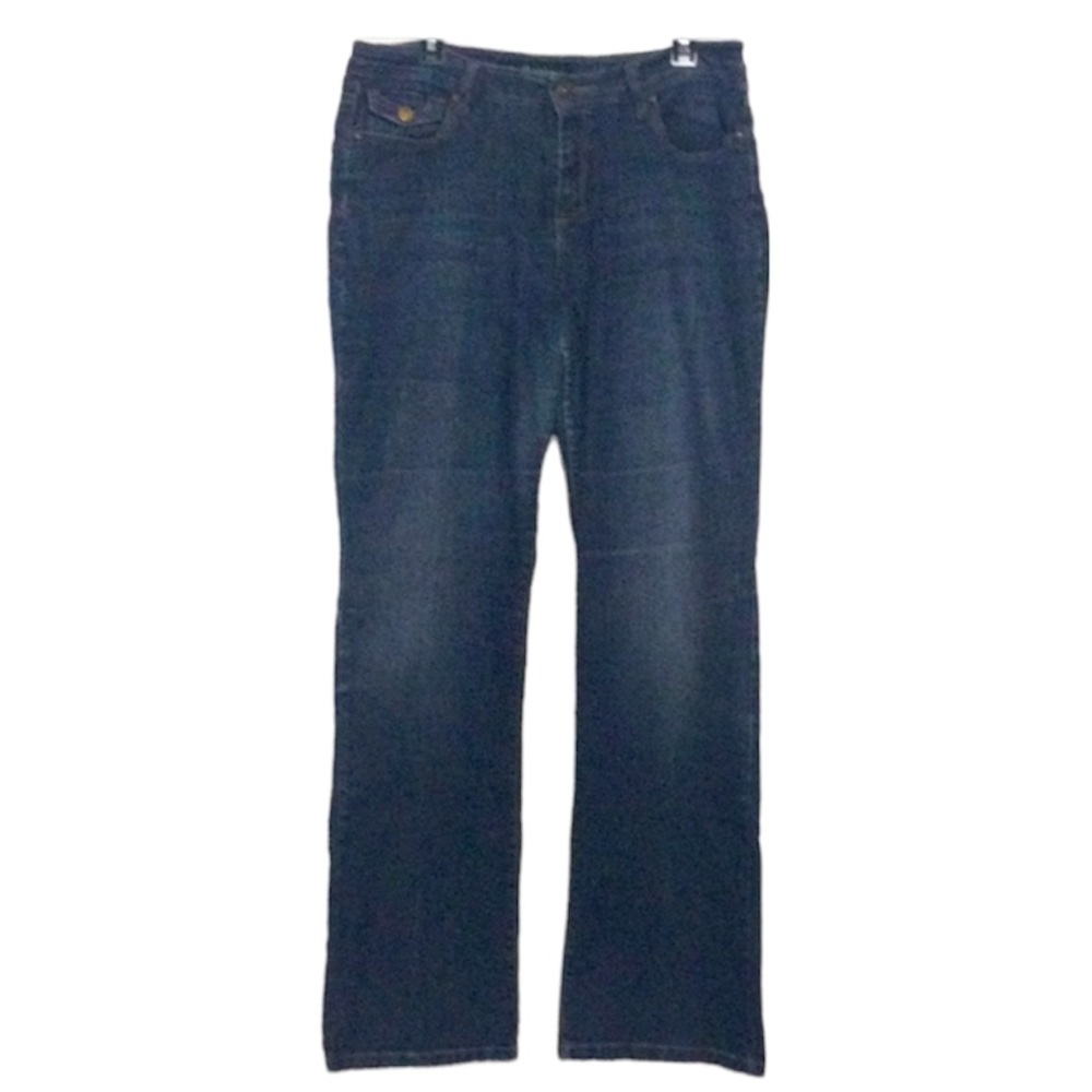 🌞 Salt Works boot cut blue jeans mid rise stretch women plus size 14